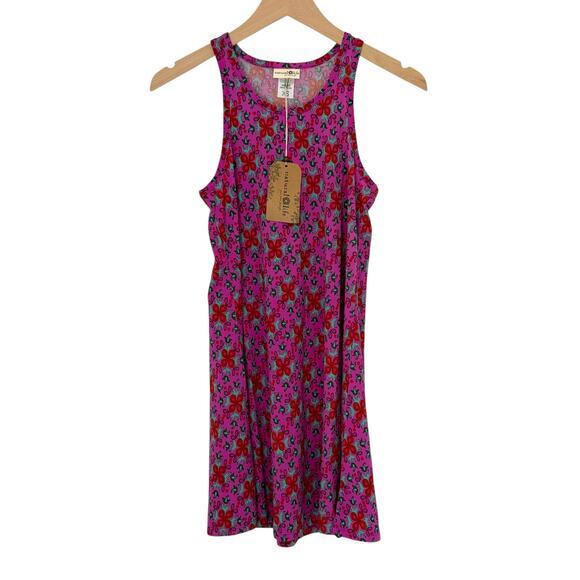 NWT Natural Life Boho Sleeveless Mini Dress Pink Size XS Extra Small - Picture 1 of 7